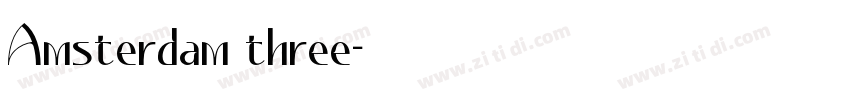 Amsterdam three字体转换